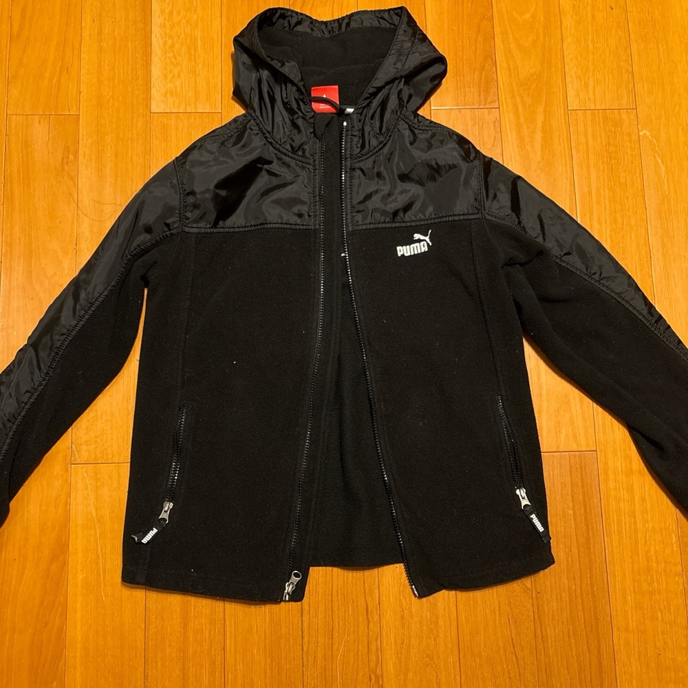 Puma Black Fleece-Lined Jacket